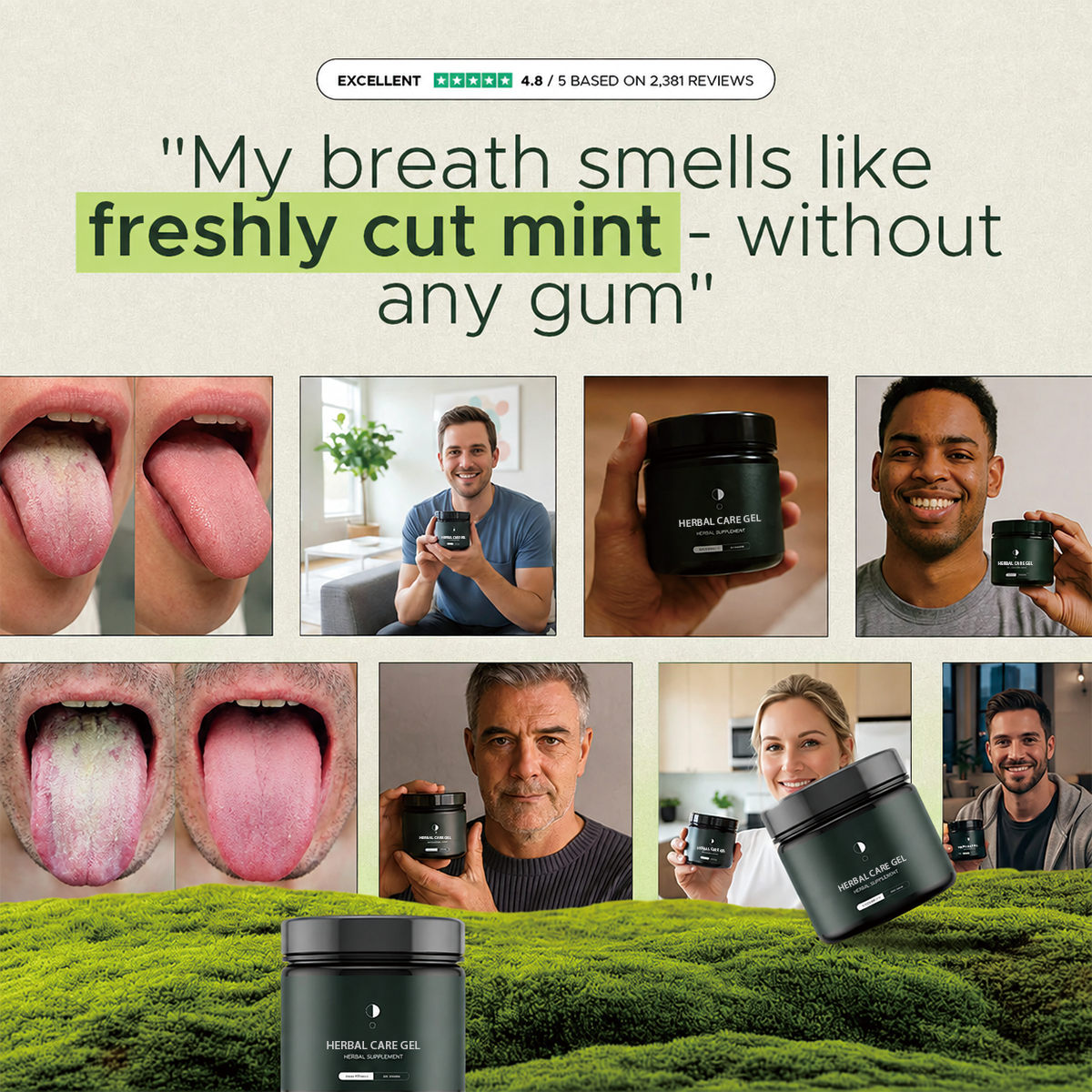 Anti-Bad Breath Herbal Gel Supplement by Laobingguner™