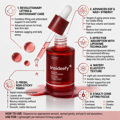 💯NAD+ EGF Firming Serum | Visibly Smooth Fine Lines & Bring Back Plump Youthful Radiance