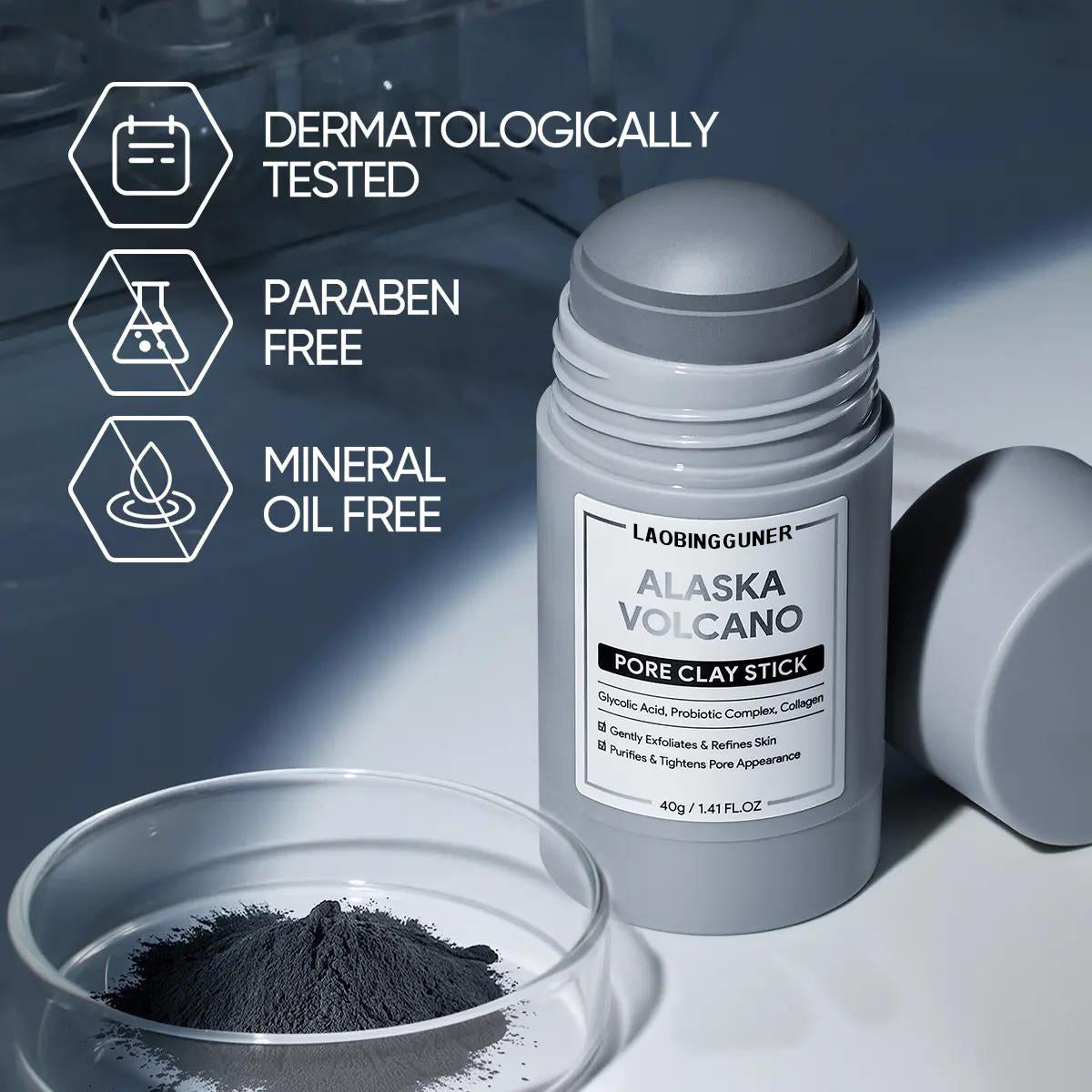 Reduce Blackheads + Cleanse Pores。Mud mask stick