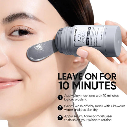 Reduce Blackheads + Cleanse Pores。Mud mask stick