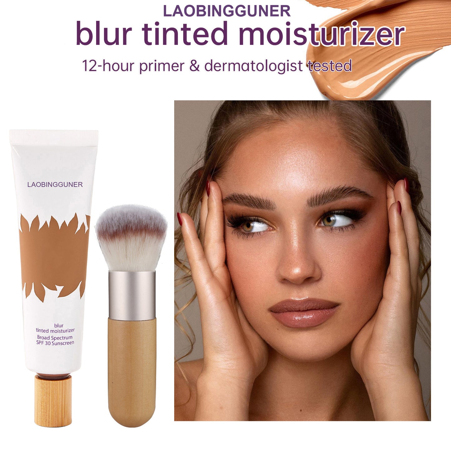 LAOBINGGUNER  BB Cream Looks on Mature Skin